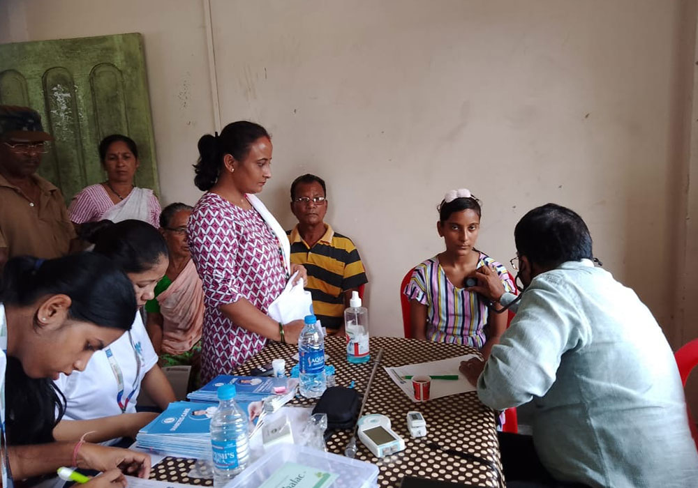 Bagrakote Free Health Camp on 24th July 2022